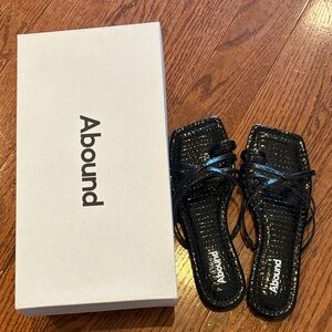 Abound Black Strappy Sandals for Women